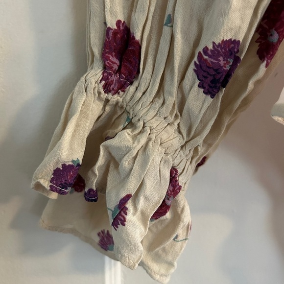 Intimately Free People Body Suit Lace Ruffle Floral White Women’s S - Picture 4 of 10